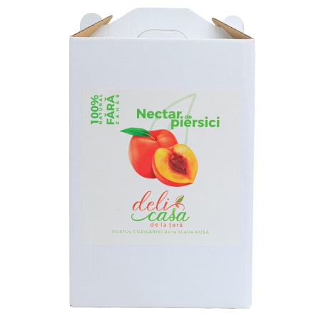 Băuturi Naturale - nectar-de-piersici-premium-fara-zahar-3l-delicasa